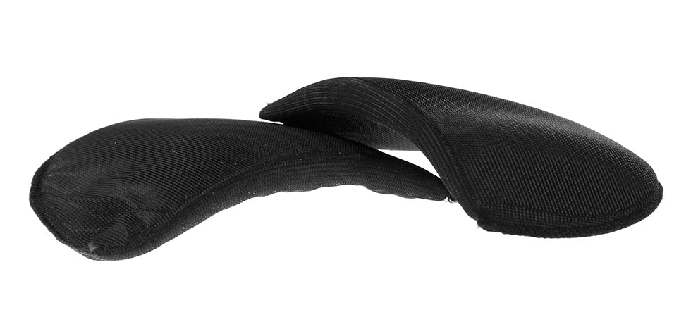 Schulterpolster 1B schwarz von VENO – Ansicht eines Paars Schulterpolster auf weißem Hintergrund